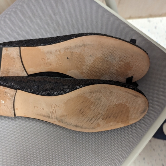 Coach sequin Abigail flats size 8 - Picture 3 of 7